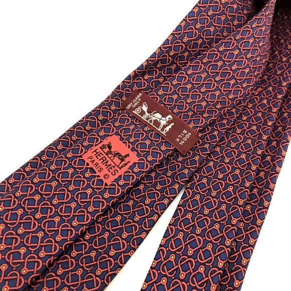 498134S Hermes Tie Multicolor 100% Silk - Picture 8 of 10